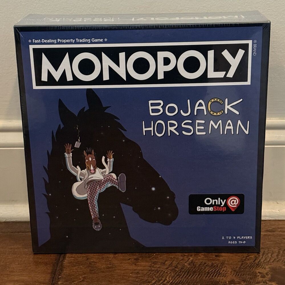 Monopoly Bojack Horseman Board Game Usaopoly Complete Adults Ages 17+